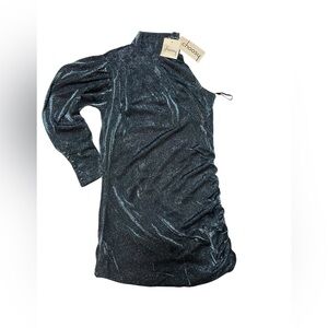 Choosy Green/Blue Multicolor One Shoulder Cocktail Dress NWT‎ Size Small